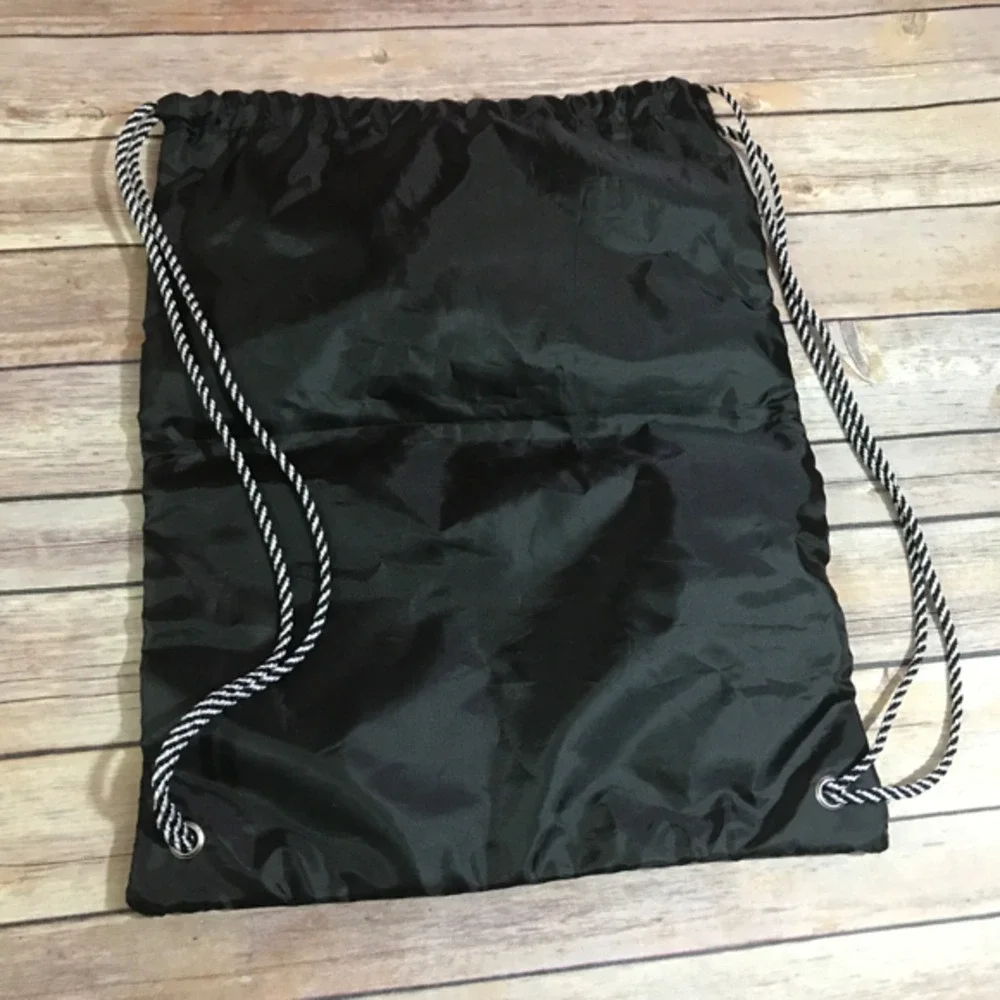 Thirty-One Girls Drawstring Backpack 8th Birthday Black Cinch‎ Bag Cele-br8